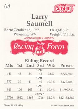 1993 Jockey Star #68 Larry Saumell Back